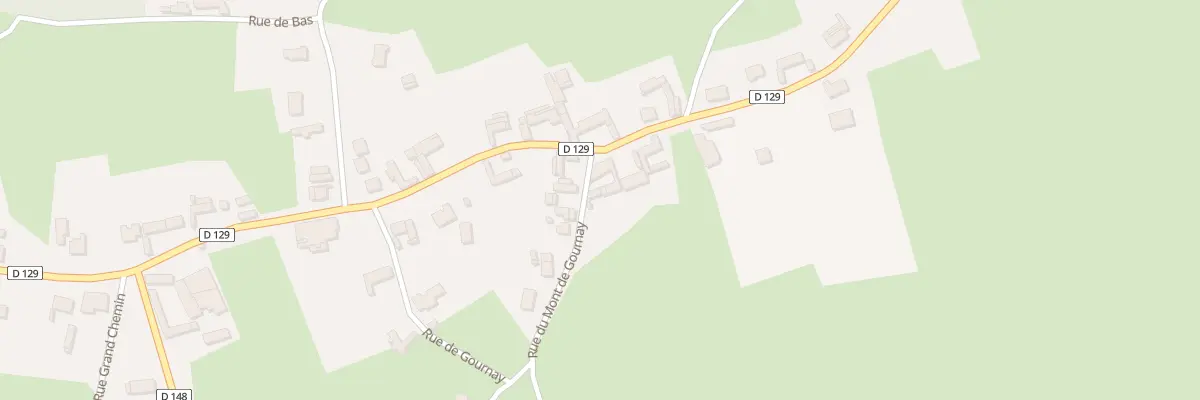 Plan du 1 Rue du Mont de Gournay à Verchocq