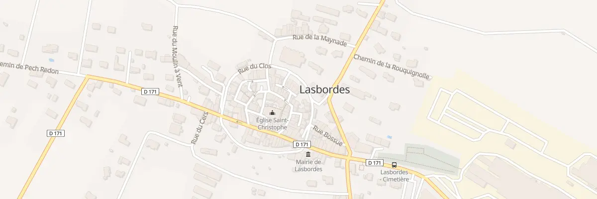 Plan du 12 Rue Etranglée à Lasbordes