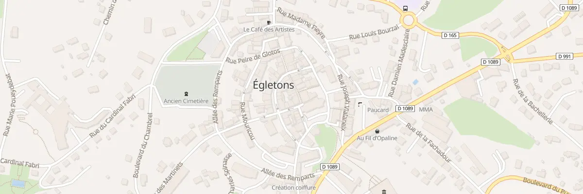 Plan du 3 Rue François Monéger à Égletons
