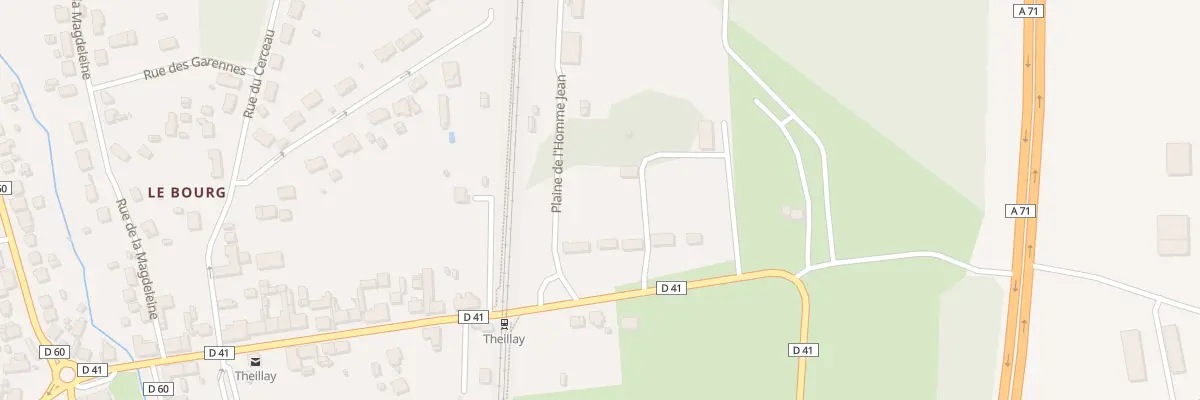 Plan du 1B Rte de Neuvy à Theillay