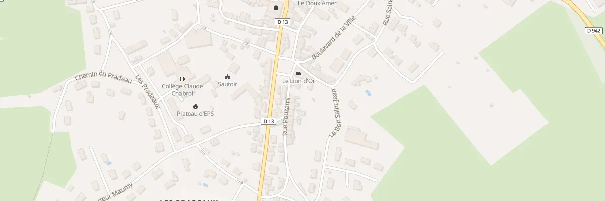 Plan du 3 Rue Pouzami à Ahun