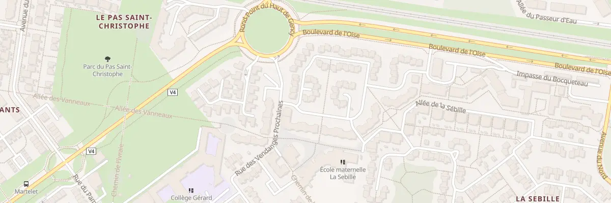 Plan du 25 Rue de la Pierre Perdue à Cergy