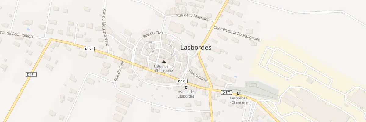 Plan du 1 Rue Etranglée à Lasbordes