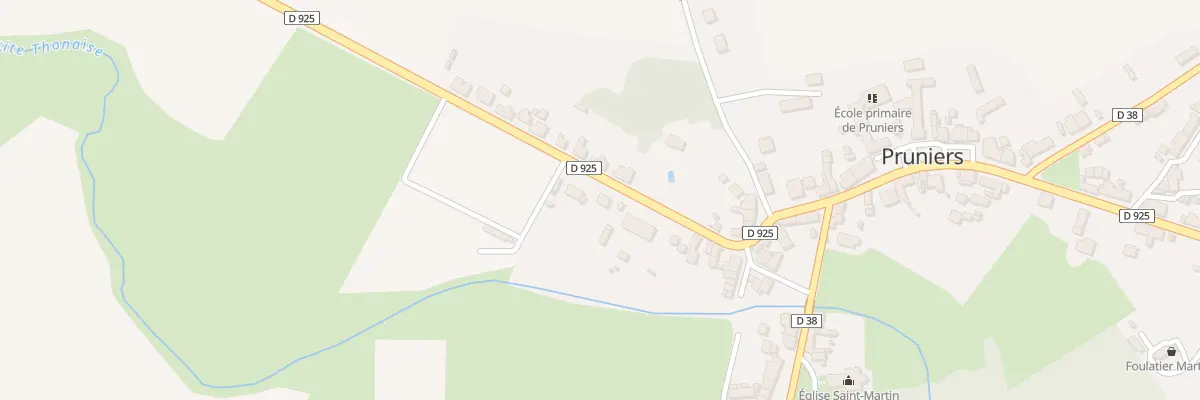 Plan du 13 Rte de Châteauroux à Pruniers