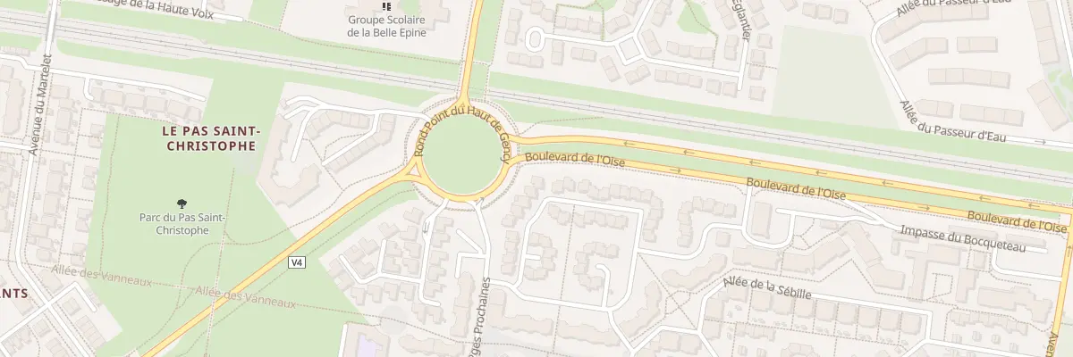 Plan du 28 Rue de la Pierre Perdue à Cergy