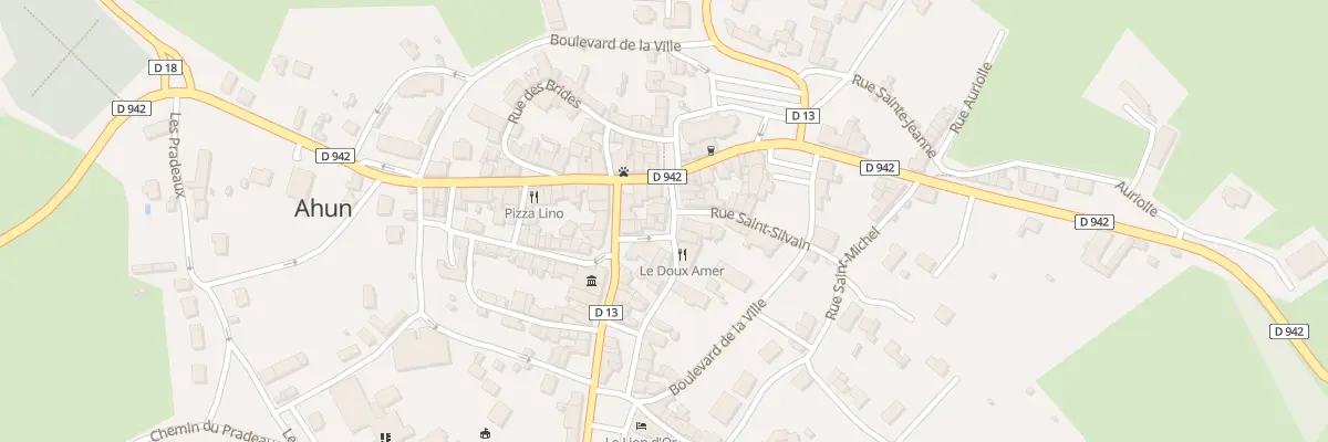 Plan du 8 Pl du Docteur Couderc à Ahun