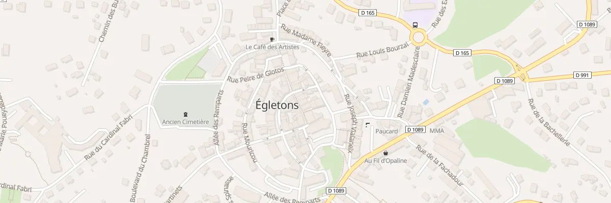 Plan du 6 Rue François Monéger à Égletons