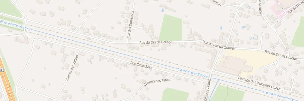 Plan du 105 Rue du Bas de Grange à Vierzon