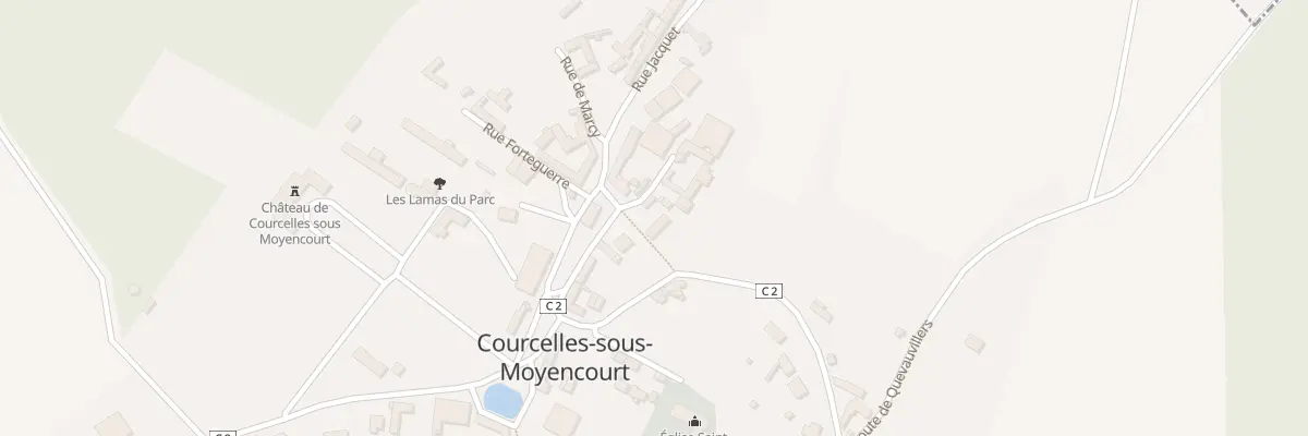 Plan du 2 Rue de Sence à Courcelles-sous-Moyencourt
