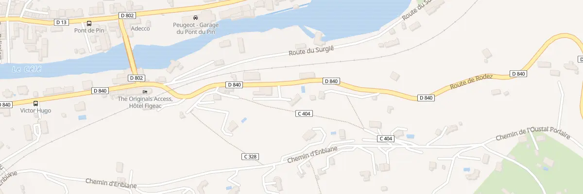 Plan du 9005 Av de Rodez à Figeac