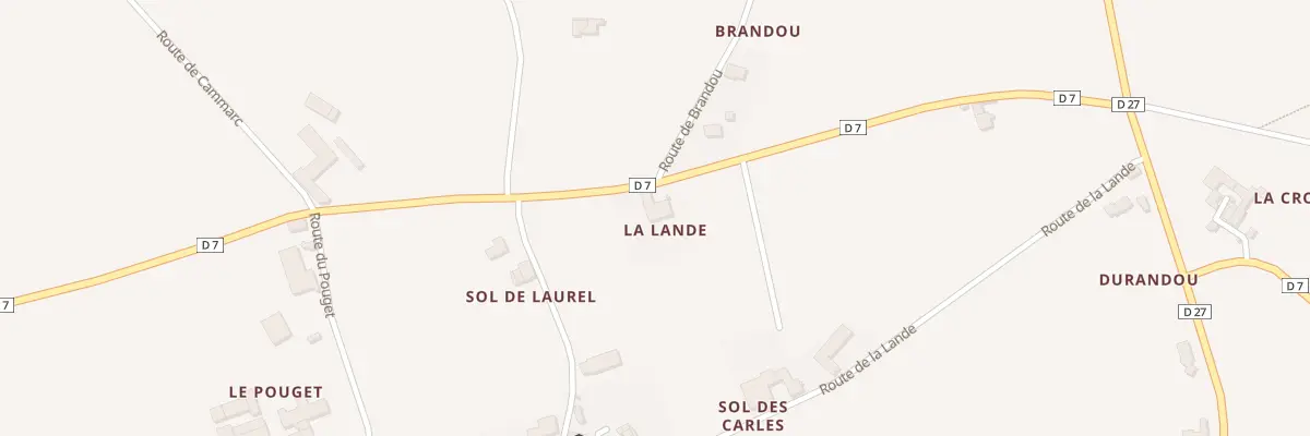 Plan du 5015 La Lande à Virac