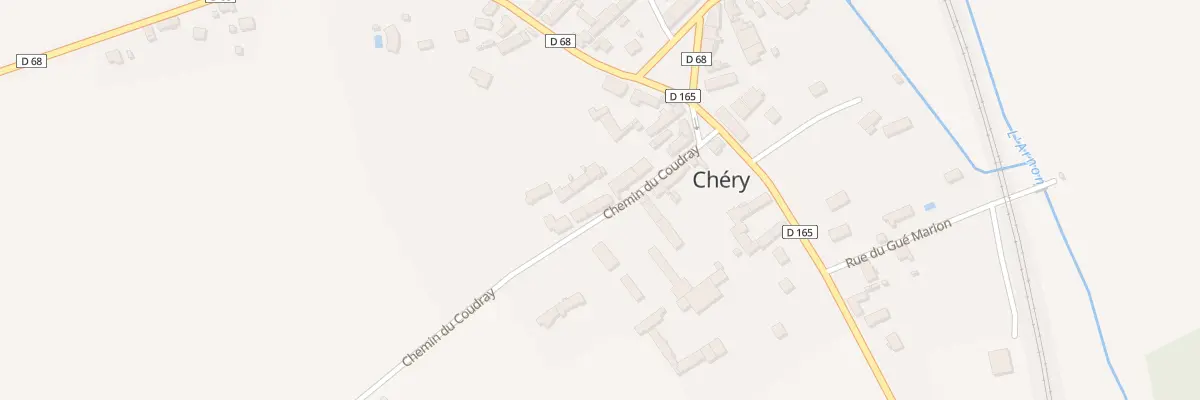 Plan du 14 Che du Coudray à Chéry