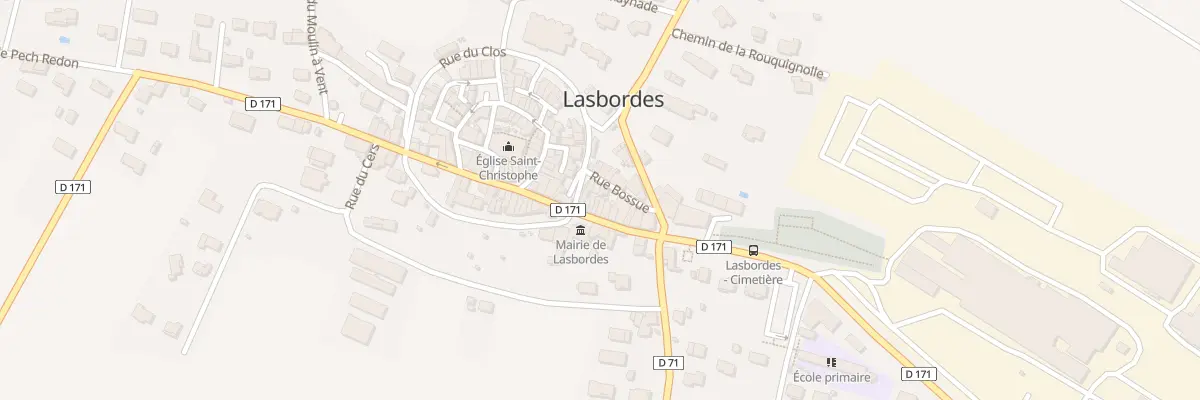 Plan du 1 Rue Bossue à Lasbordes