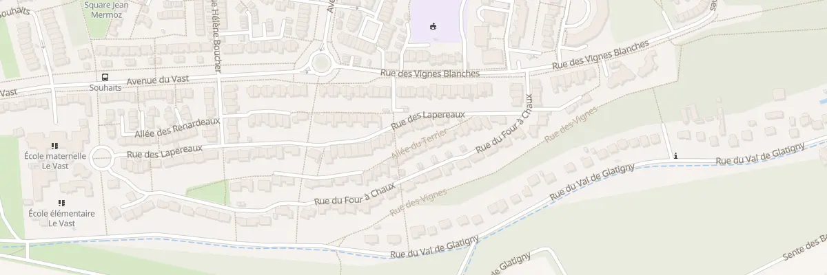 Plan du 15 Rue des Lapereaux à Jouy-le-Moutier