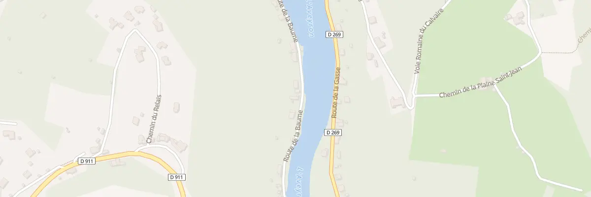 Plan du 54 Rte de la Baume à Villefranche-de-Rouergue