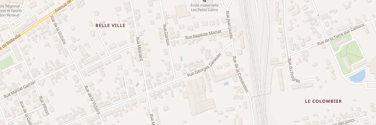 Plan du 14 Rue Georges Genevier à Salbris
