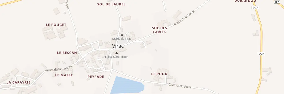 Plan du 5096 Le Couderc à Virac