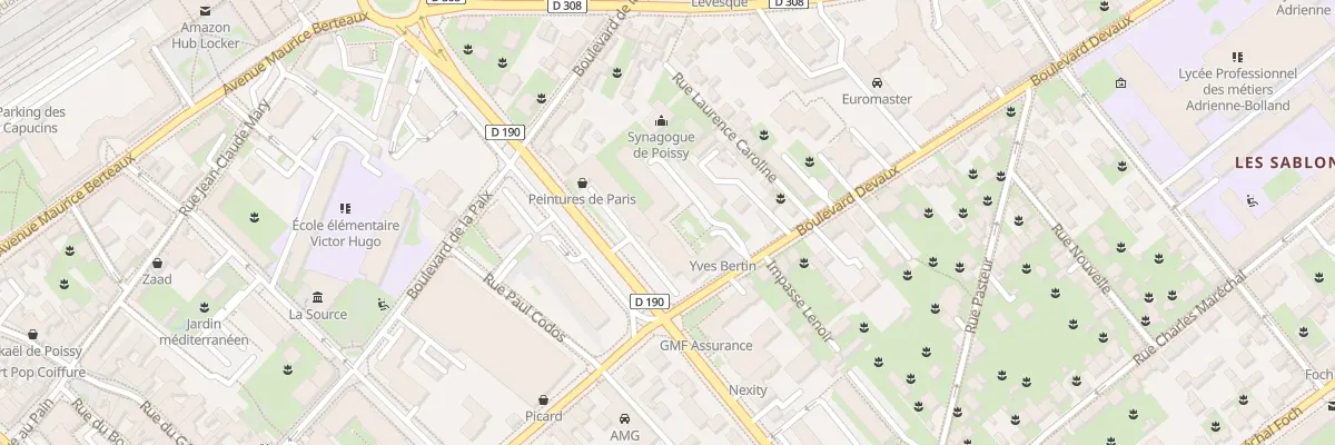 Plan du 21 Bd Devaux à Poissy