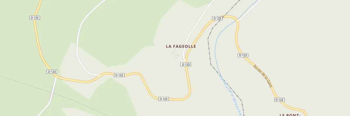 Plan du 190 La Fageolle à Pérols-sur-Vézère