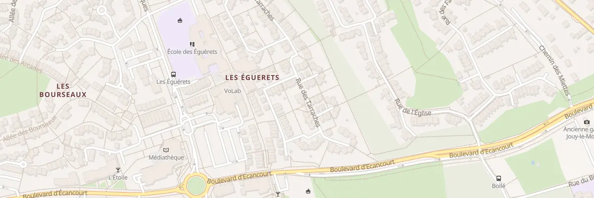 Plan du 34 Rue des Tarraches à Jouy-le-Moutier