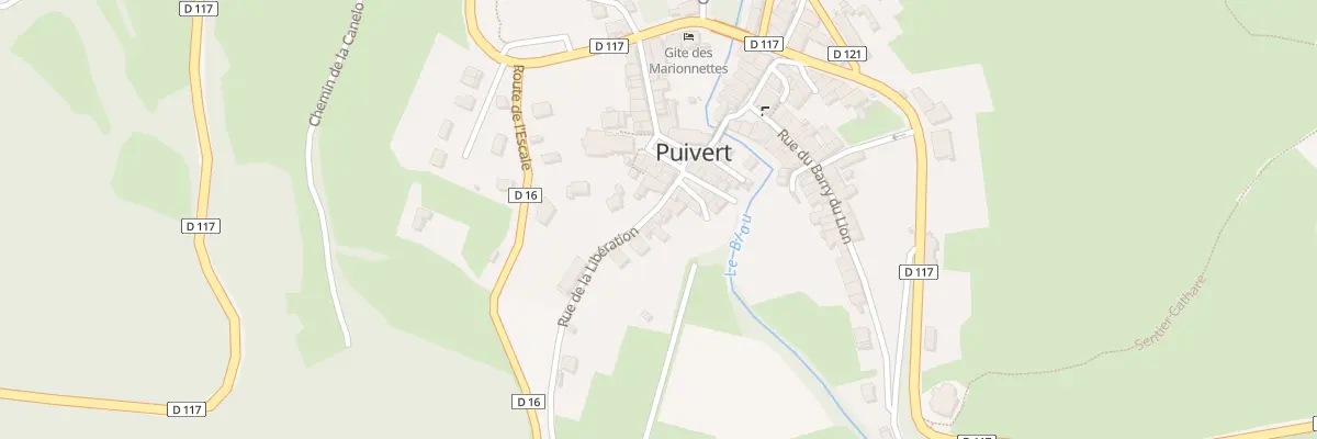 Plan du 12 Rue de la Libération à Puivert