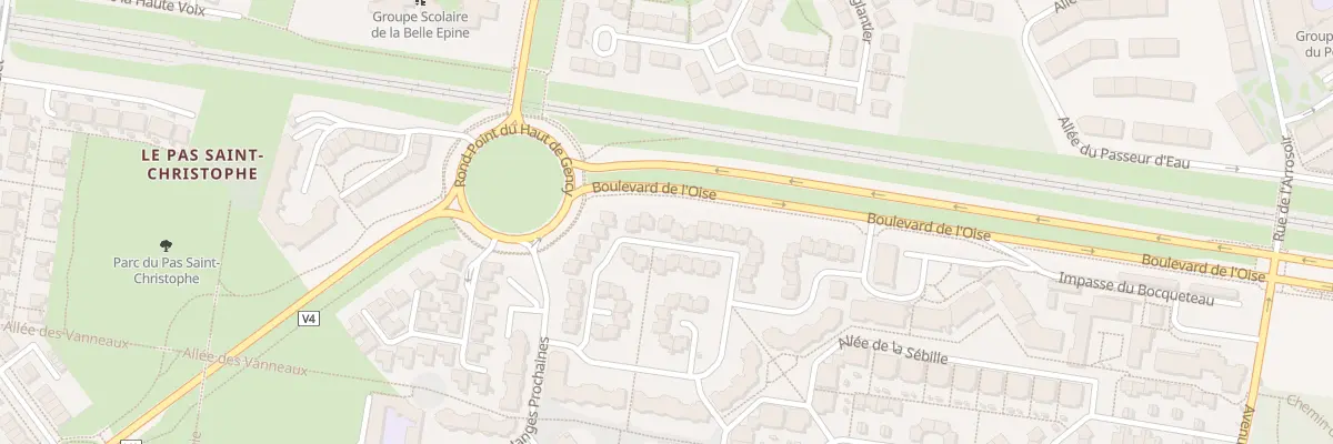 Plan du 22 Rue de la Pierre Perdue à Cergy