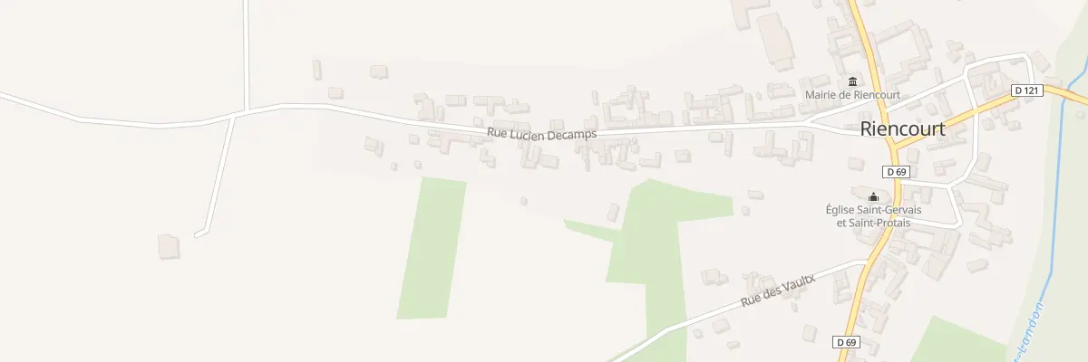 Plan du 33 Rue Lucien Décamps à Riencourt