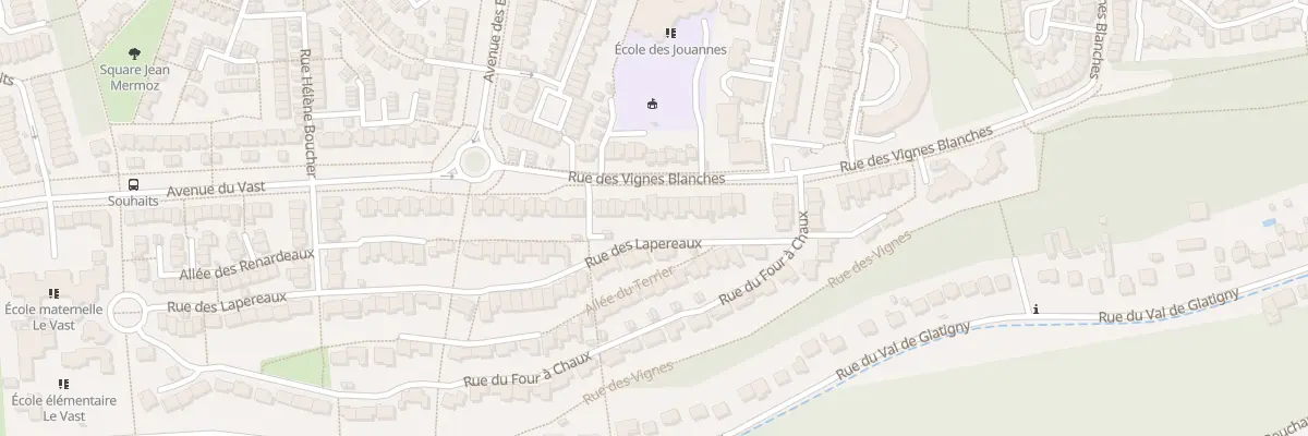 Plan du 99 Rue des Vignes Blanches à Jouy-le-Moutier