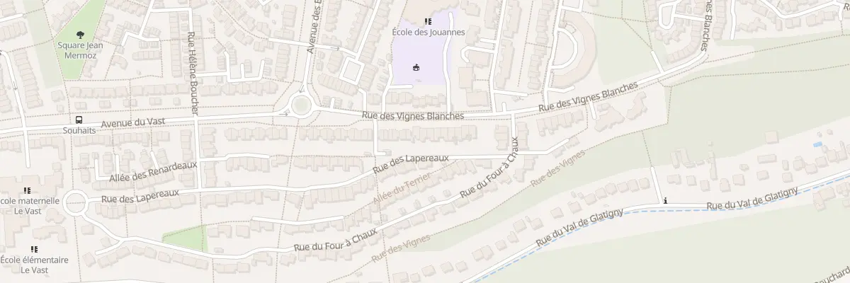 Plan du 97 Rue des Vignes Blanches à Jouy-le-Moutier