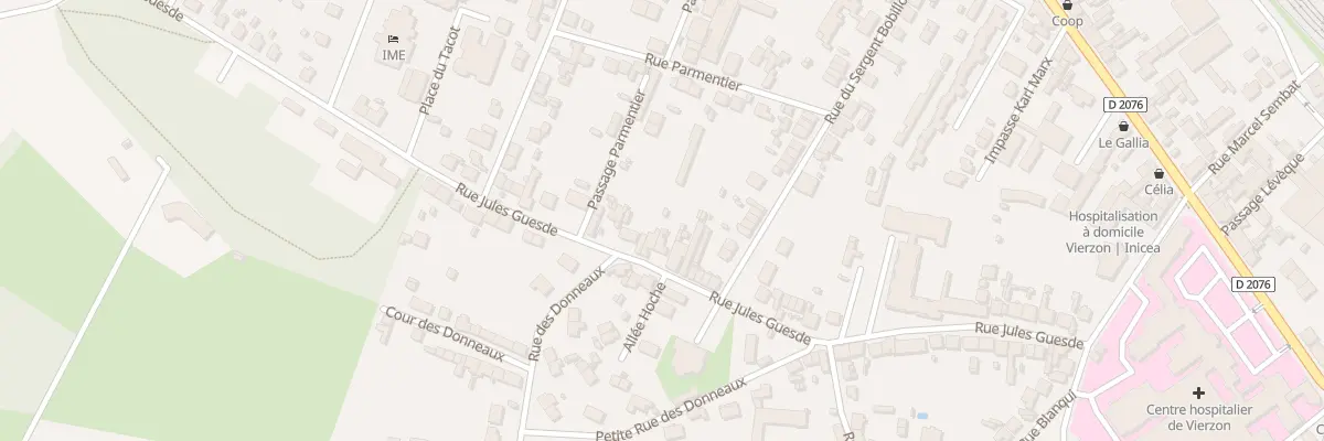 Plan du 33 Rue Jules Guesde à Vierzon