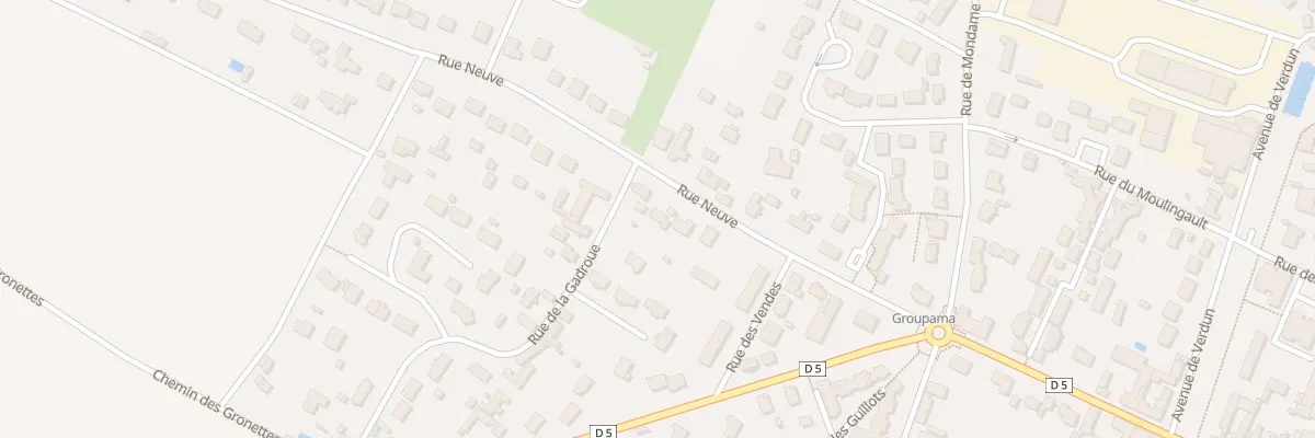 Plan du 14 Rue Neuve à Neuville-aux-Bois