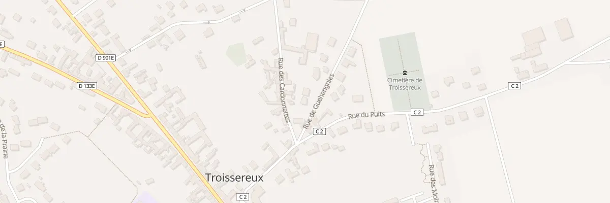 Plan du 2B Rue de Guéhengnies à Troissereux