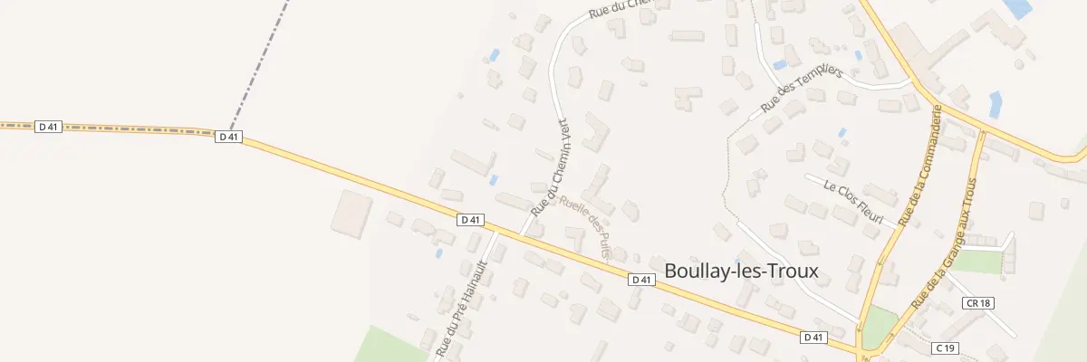 Plan du 3 Che Vert à Boullay-les-Troux