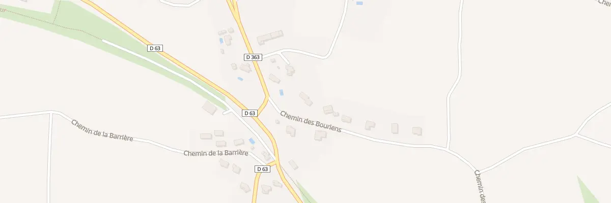 Plan du 1 Che des Bouriens à Bellegarde-du-Razès