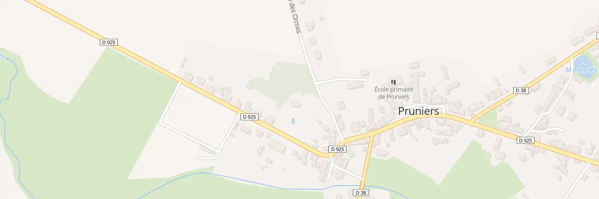 Plan du 20 Rte de Châteauroux à Pruniers