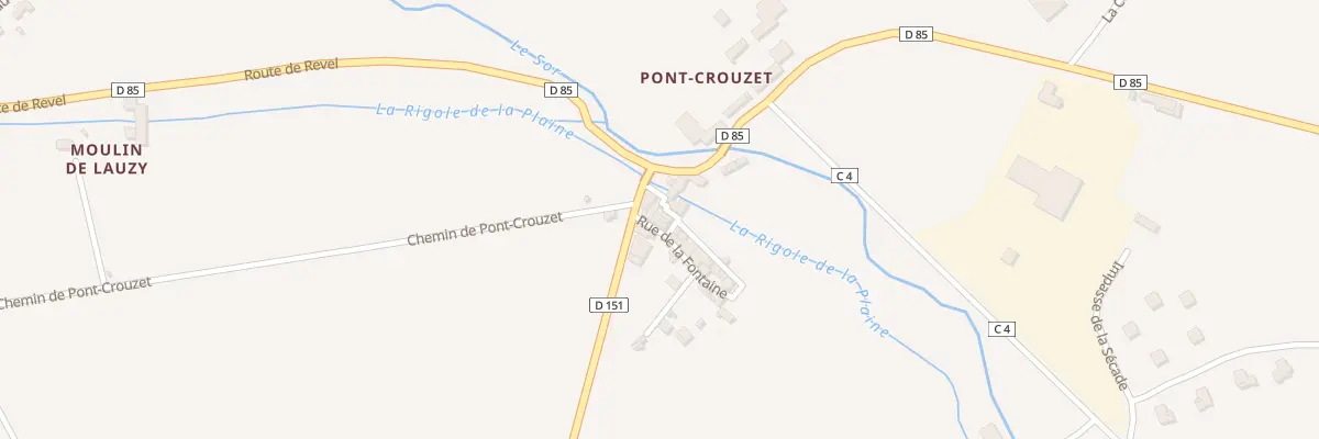 Plan du 3 Rue de la Fontaine à Sorèze