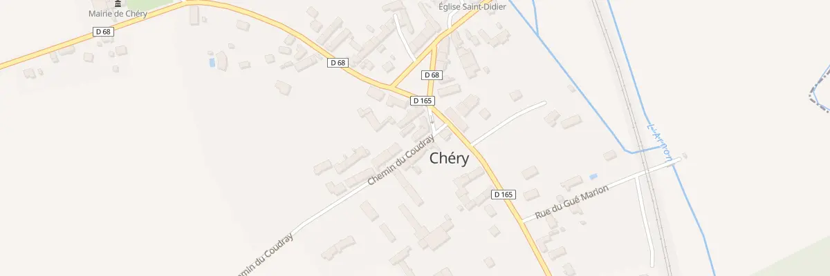 Plan du 2 Che du Coudray à Chéry