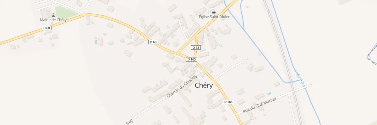 Plan du 5 Rte de Vatan à Chéry