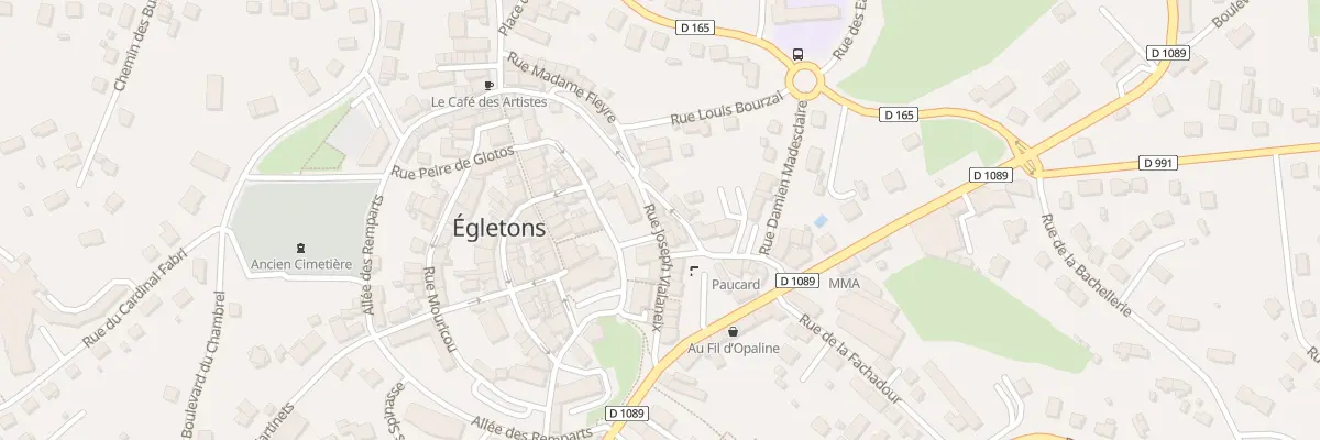 Plan du 20B Rue Joseph Vialaneix à Égletons