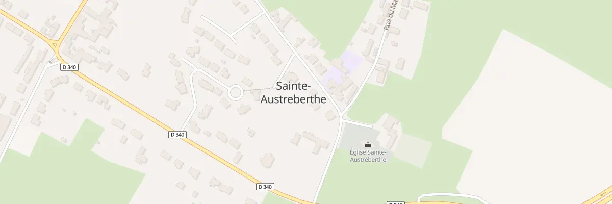 Plan du 34 Rue de l’Église à Hesdin-la-Forêt