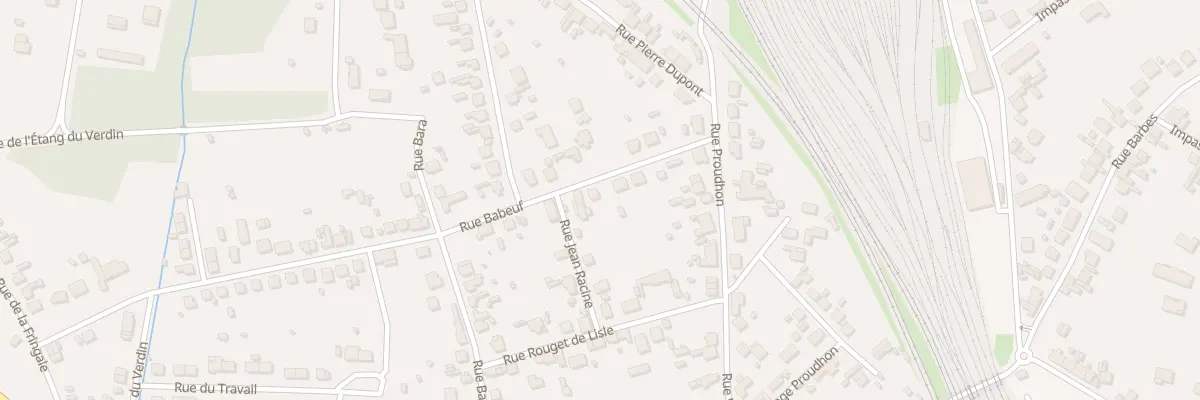 Plan du 7 Rue Babeuf à Vierzon
