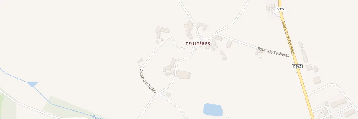 Plan du 112 Teulieres à Sanvensa