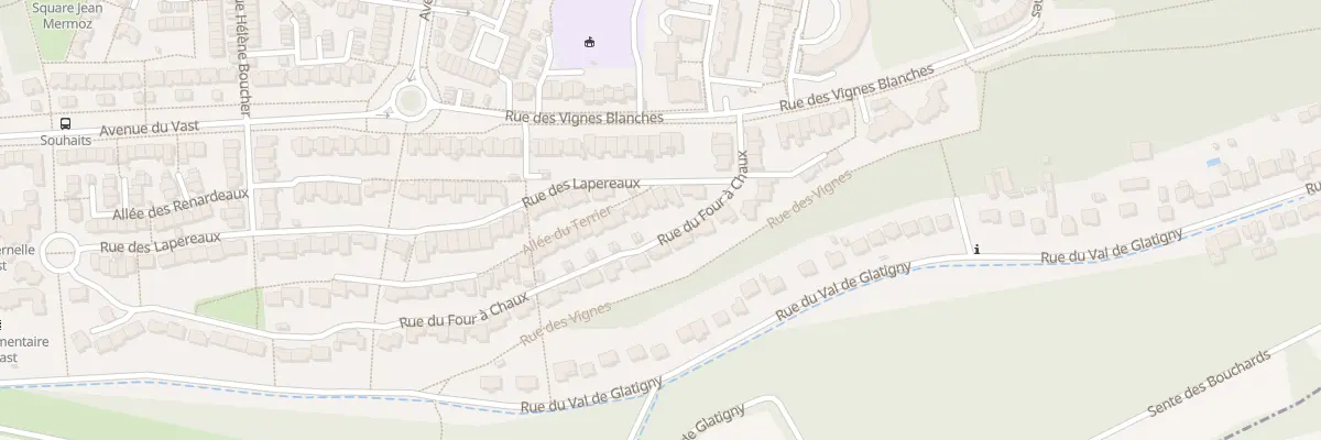 Plan du 7 Rue des Lapereaux à Jouy-le-Moutier