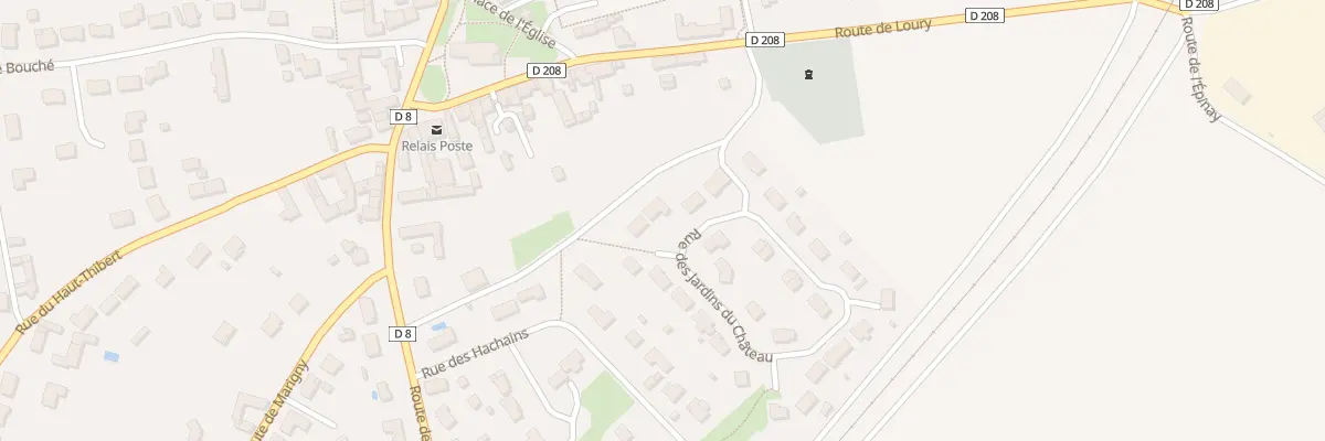 Plan du 10 Rue des Jardins du Chateau à Rebréchien