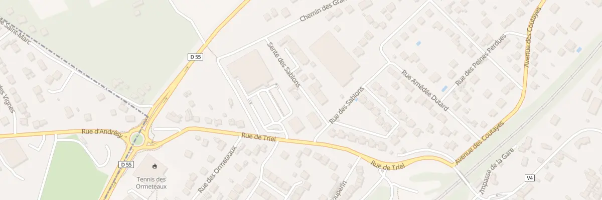 Plan du 9002 Rue des Sablons à Andrésy