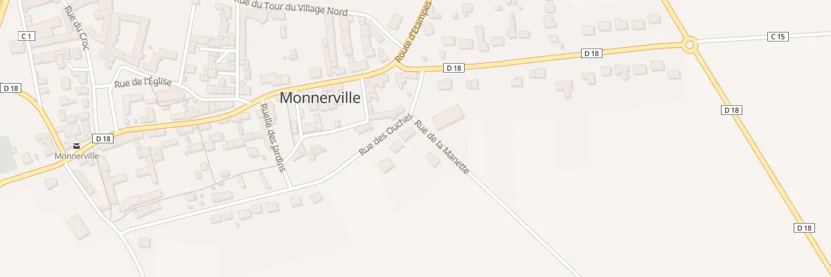 Plan du 2A Rue du Tour du Village Sud à Monnerville