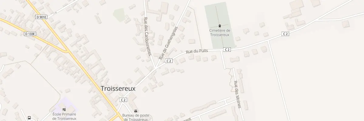 Plan du 13 Rue du Puits à Troissereux