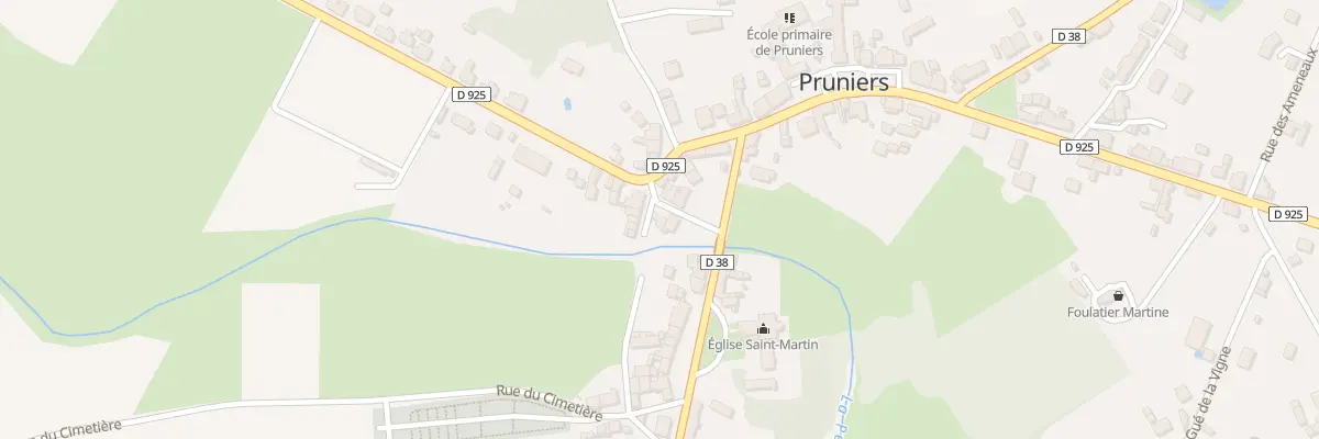 Plan du 3 Rue du Pont à Pruniers