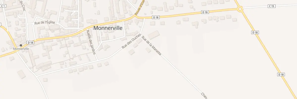 Plan du 1 Rue de la Manette à Monnerville