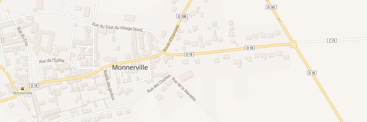 Plan du 2 Rte de Méréville à Monnerville